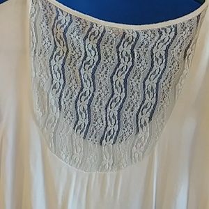 mine Tops - Country chic romantic top with lace detail mine Tops - Country chic romantic top with lace detail